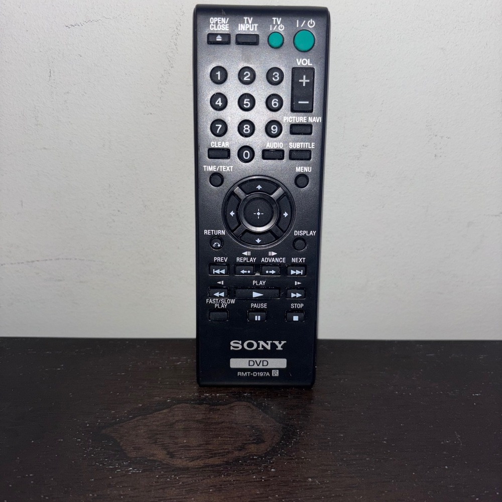 Sony | Genuine | RMT-D187A | DVD Remote Control | Black Replacement Remote - Picture 6 of 8
